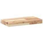 vidaXL Étagères flottantes 4 Pièces 60x20x4 cm acacia massif non traité