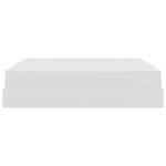 VidaXL Cadre de lit ottoman avec matelas blanc 160x200 cm similicuir