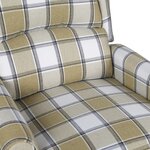 vidaXL Fauteuil inclinable Vert Tissu