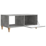 vidaXL Table basse Gris béton 90 x 50 x 40 cm Bois d'ingénierie