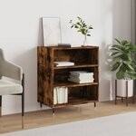 vidaXL Buffet chêne fumé 57x35x70 cm bois d'ingénierie