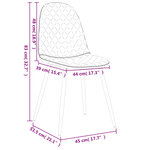 vidaXL Chaises à manger lot de 2 rose velours
