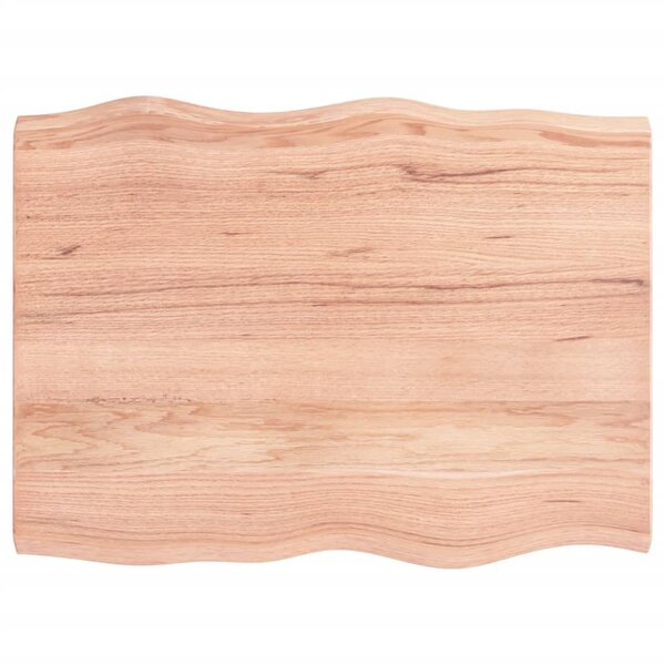 vidaXL Dessus de table bois massif traité bordure assortie
