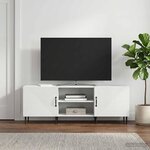 vidaXL Meuble TV Blanc 150 x 31 x 50 cm Bois d'ingénierie