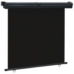 vidaXL Auvent latéral de balcon 175x250 cm noir