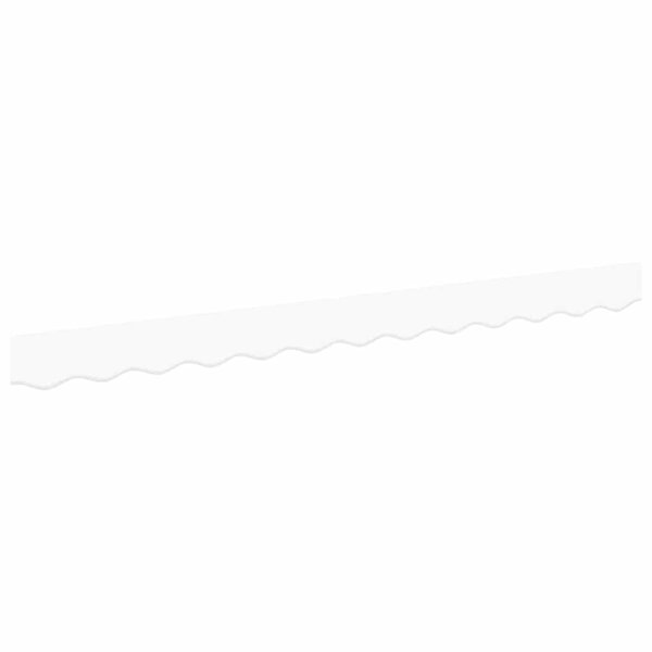 vidaXL Lambrequin de rechange pour 2 5 m Blanc Polyester
