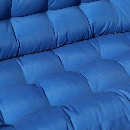 Set 2 coussins palette d'extérieur RIOU Bleu Polyester 120 x 80 x 15 cm