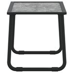 vidaXL Salon de jardin avec coussins 3 Pièces anthracite acier