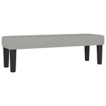 vidaXL Sommier à lattes de lit avec matelas Gris clair 140x190cm Tissu