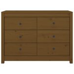vidaXL Armoire latérale Marron Miel 100x40x72 cm Bois de pin massif