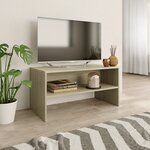 Vidaxl meuble tv chêne sonoma 80 x 40 x 40 cm aggloméré