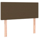 vidaXL Sommier à lattes de lit avec matelas Marron foncé 120x200 cm