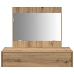 vidaXL Table de Toilette Marron 83 x 40 x 70 cm Bois d'ingénierie