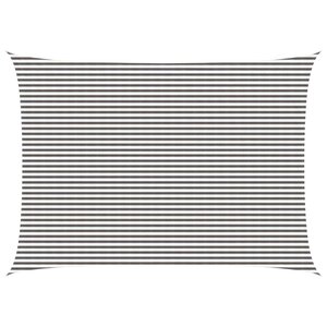vidaXL Voile d'ombre 5 x 7 m HDPE Rectangulaire Gris clair et blanc