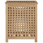 vidaXL Bac à linge 50x35x60 cm bois de teck massif