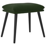 vidaXL Repose-pied Vert foncé 45x29 5x35 cm Velours
