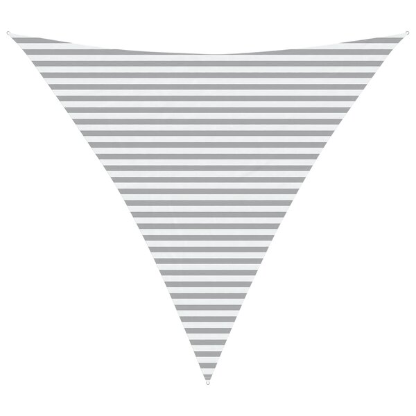 vidaXL Voile d'ombre Gris clair et blanc 4 5 x 4 5 x 4 5 m