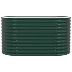 vidaXL Jardinière surélevée Vert 160 x 80 x 81 cm Acier