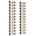 vidaXL Casier à vin mural pour 12 bouteilles 2 Pièces Blanc Fer