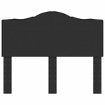 vidaXL Tête de lit Chêne noir 135 cm Bois d'ingénierie