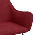 vidaXL Chaise à bascule Rouge bordeaux Tissu
