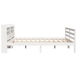 vidaXL Cadre de lit avec tête de lit sans matelas blanc 200x200 cm