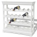vidaXL Casier à bouteilles Abreu Blanc