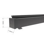 Paravent extérieur rétractable phoenix gris  400 x 200 cm