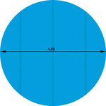Tectake Bâche de piscine ronde - Ø 488 cm