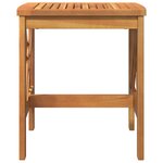 Table d'appoint de jardin vidaXL Marron 45x45x50 cm en bois d'acacia massif