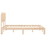 vidaXL Cadre de lit sans matelas 140x200 cm bois massif de pin