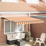 vidaXL Auvent Rétractable Jaune et Orange 350x250 cm