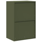 vidaXL Armoire de rangement Vert olive 60 x 40 x 90 cm Acier