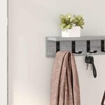 vidaXL Porte-manteau mural Sonoma gris 80 x 10.5 x 10.5 cm