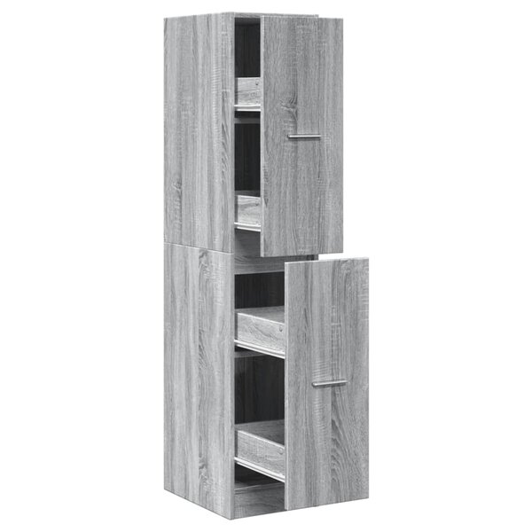 vidaXL Armoire apothicaire sonoma gris 30x41x144 5cm bois d'ingénierie