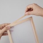 Kit cadre en bois avec fleurs séchées