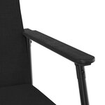 vidaXL fauteuil Noir 59 x 75 x 78 cm tissu