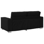 Canapé loveseat vidaXL noir 140 cm en simili cuir