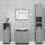 vidaXL Armoire de bain Sonoma gris 30x30x95 cm Bois d'ingénierie