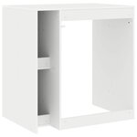vidaXL Armoire pour machine à laver avec porte Blanc 87 x 60 x 89 cm