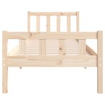 vidaXL Cadre de lit sans matelas bois massif