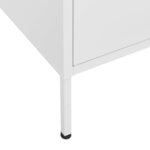 vidaXL Armoire de rangement Blanc 80x35x101 5 cm Acier