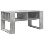 vidaXL Table basse Gris béton 92 x 49 5 x 45 cm Bois d'ingénierie
