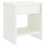 vidaXL Tables de chevet 2 Pièces Blanc 35x30x40 cm Bois de pin massif