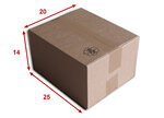 Lot de 25 Boîtes carton (N°22) format 250x200x140 mm