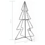 vidaXL Arbre de Noël cône 160 LED d'intérieur/d'extérieur 78x120 cm