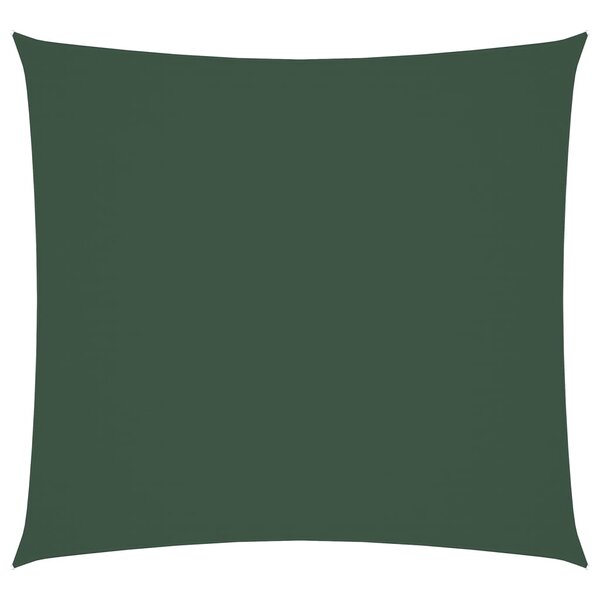 vidaXL Voile de parasol tissu oxford carré 7x7 m vert foncé