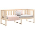 vidaXL Lit de jour sans matelas 75x190 cm bois de pin massif