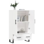 vidaXL Buffet haut blanc 69 5x31x115 cm bois d'ingénierie