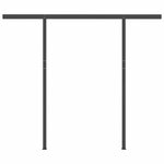 vidaXL Auvent manuel rétractable avec LED 3 5x2 5 m Crème